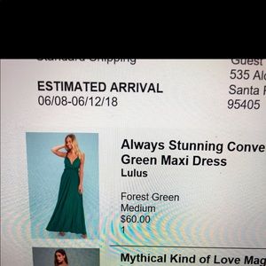 Lulus maxi dress